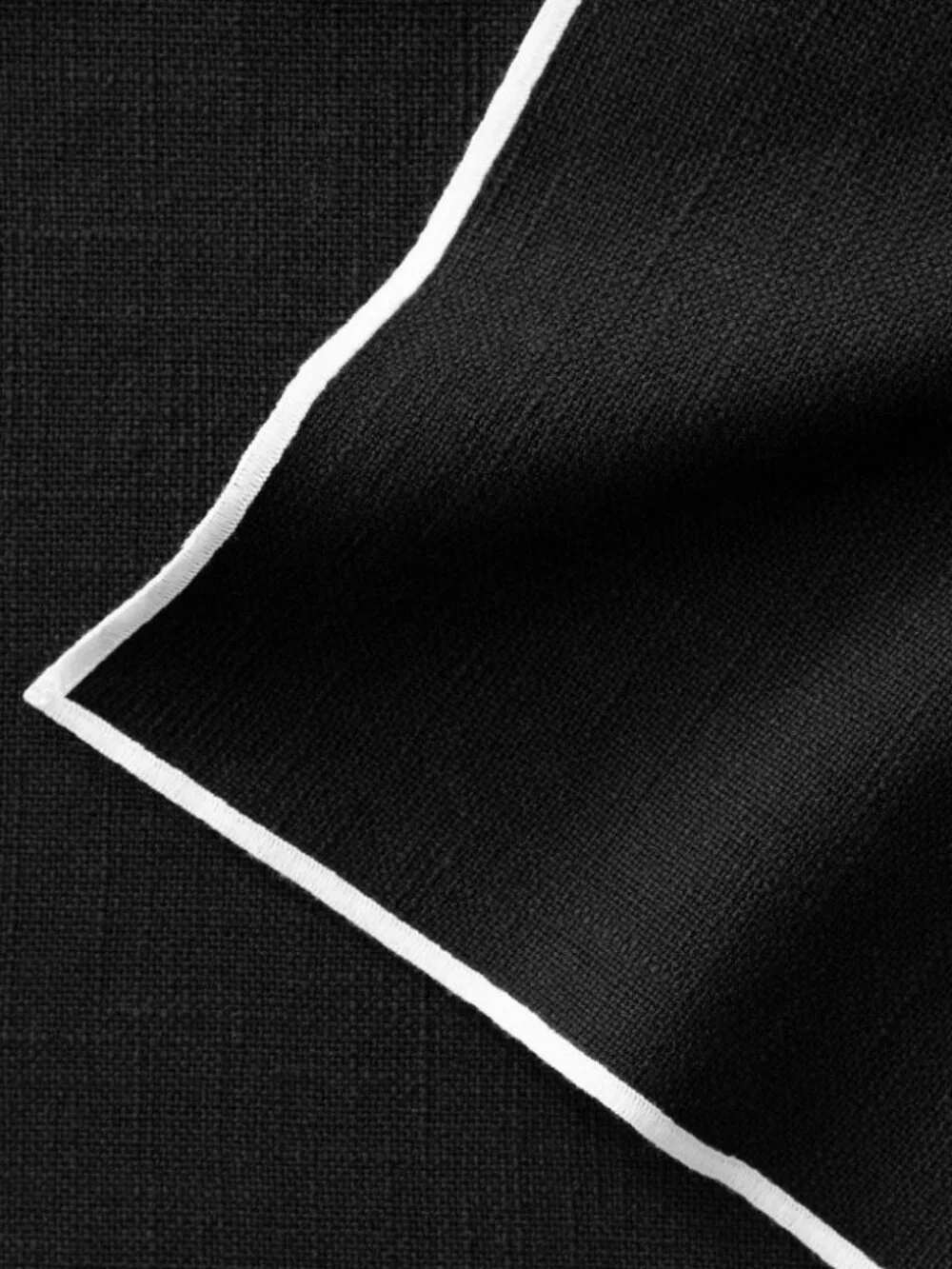 VILLEROY & BOCH Manufacture Rock Napkins, Set of 4, Black, 21 in x 21 in